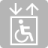 Piktogram – výtah pro osoby s omezenou schopností pohybu a orientace
